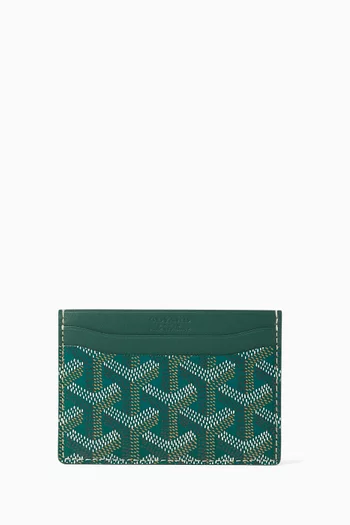 Unused Saint Sulpice Cardholder in Goyardine Canvas