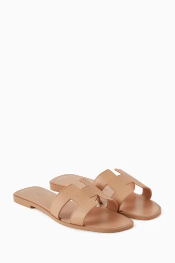 Unused Oran Sandals in Epsom Leather, EU 40