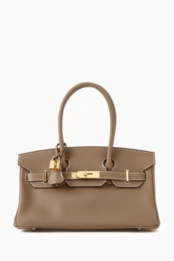 Unused Birkin 29 Shoulder Bag in Evercolor Leather