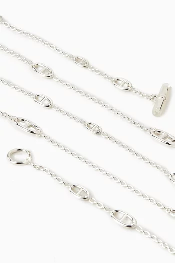 قلادة فاراندول طويلة فضة إسترلينية غير مستعملة