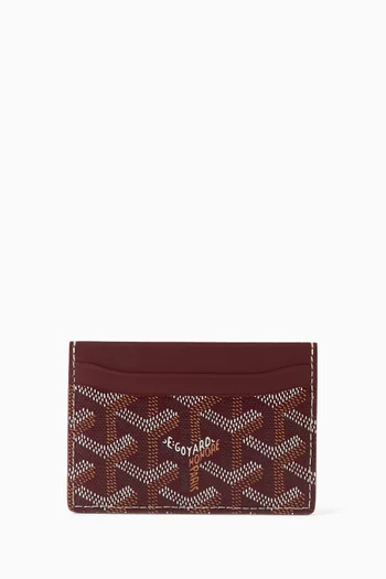 Unused Saint Sulpice Cardholder in Goyardine Canvas