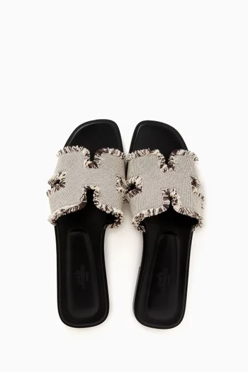 Unused Oran Sandals in Prunoir Leather, EU 40