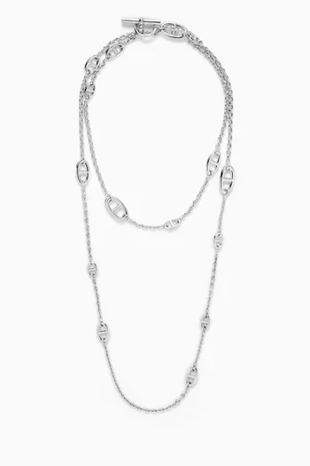 Unused Farandole Long Necklace in Sterling Silver