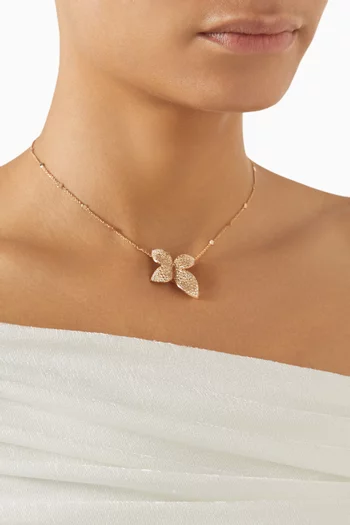 Giardini segreti Diamond Necklace in 18kt Rose Gold