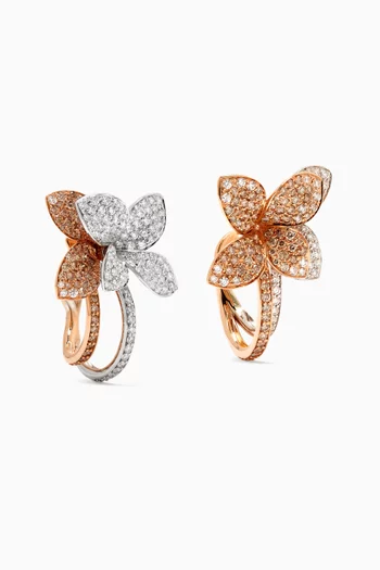 Petit Garden Dragonfly Diamond Earrings in 18kt Gold