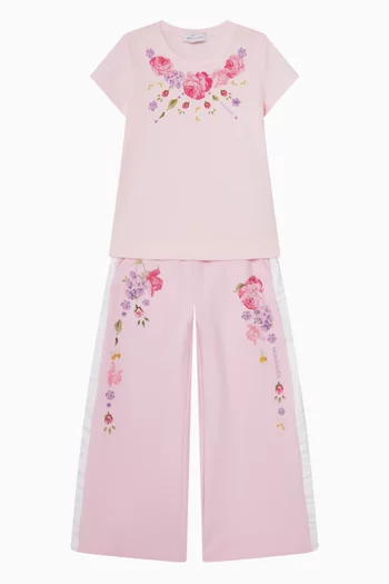 Floral-printed T-Shirt in Cotton