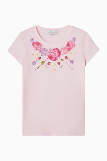Floral-printed T-Shirt in Cotton