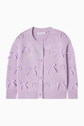 كارديغان بعقد بارزة قطن