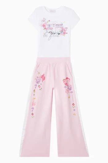 Floral Print Sweatpants