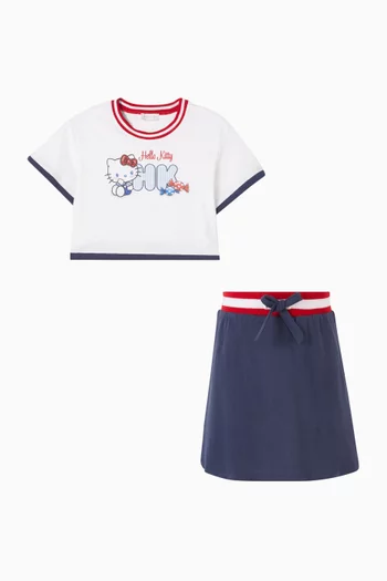 Hello Kitty Top & Skirt Set