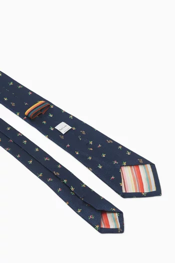 Floral Bunny Neck Tie