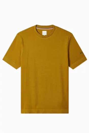 تي شيرت مضلع قطن 