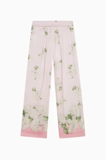 Floral Print Trousers