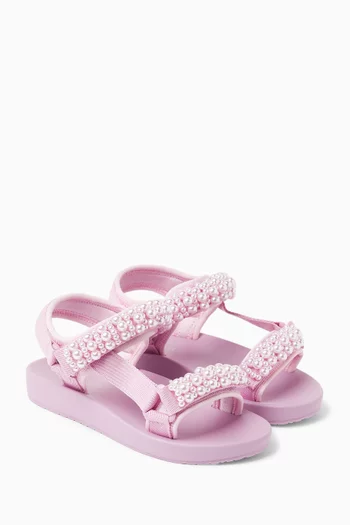 Pearl Embellished Sandals