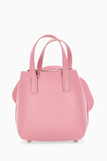 Floral Applique Top Handle Bag