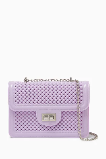 Beaded Crossbody Bag in PVC