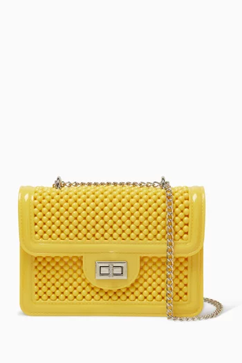 Beaded Crossbody Bag in PVC
