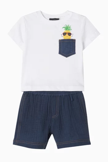 Pineapple Print Co-ord Set in Cotton