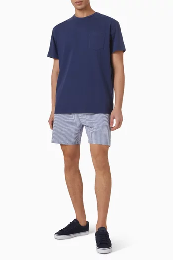 Stripe Traveler Swim Shorts in Seersucker