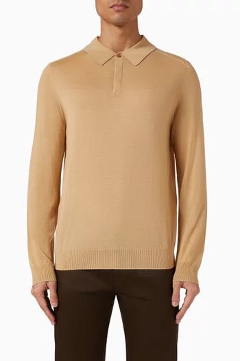 تي شيرت بولو صوف مارينو