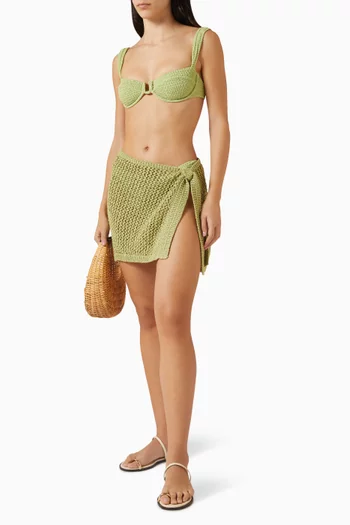 سارونغ سانتا مارتا بتصميم كروشيه مزيج قطن