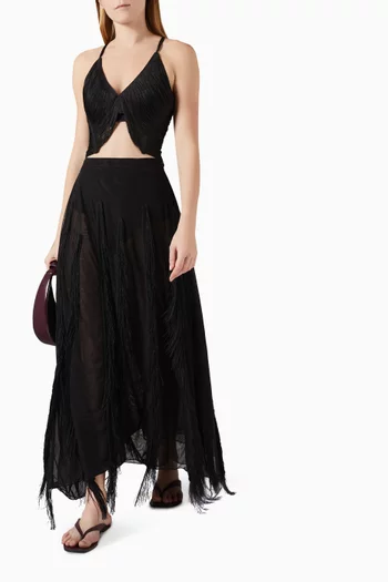 بلوزة سيارا بشرّابات