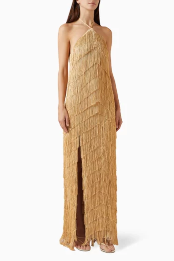 Zamba Fringe Gown
