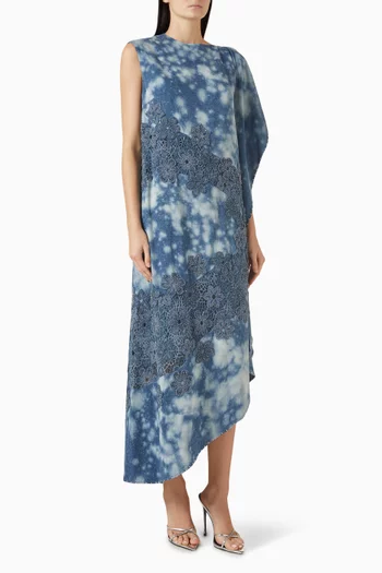 فستان مطرز دينم