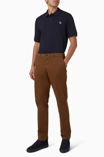 تي شيرت بولو بشعار زيبرا قطن بيكيه