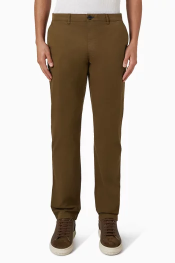 بنطال شينو بقصة تضيق نحو الحافة قطن مطاطي