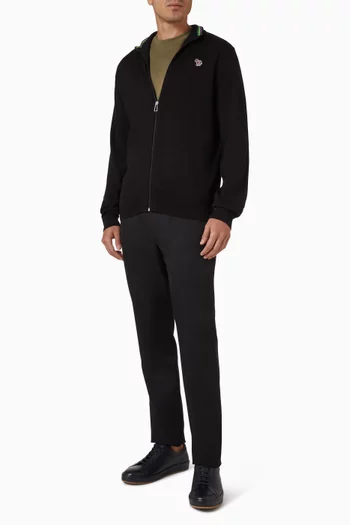 كارديغان بسحّاب وشعار زيبرا قطن عضوي