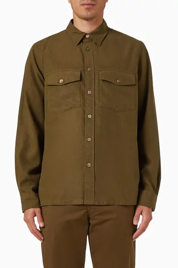 قميص بجيوب خارجية لايوسيل وقطن