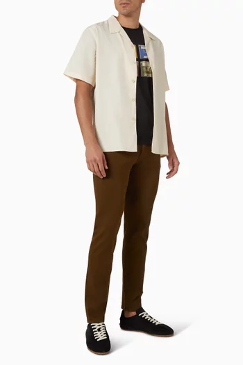 قميص بقصة كاجوال قطن ولايوسيل