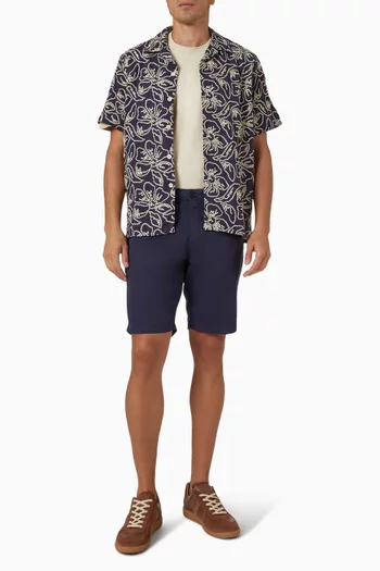 Embossed Happy T-shirt in Cotton