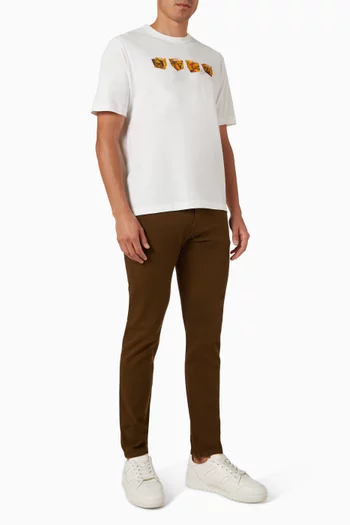 تي شيرت بقصة عادية قطن