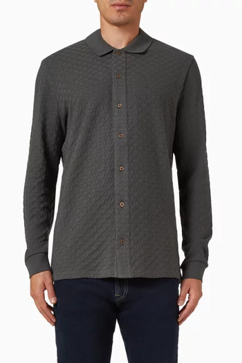 تي شيرت  بولو بأزرار قطن 