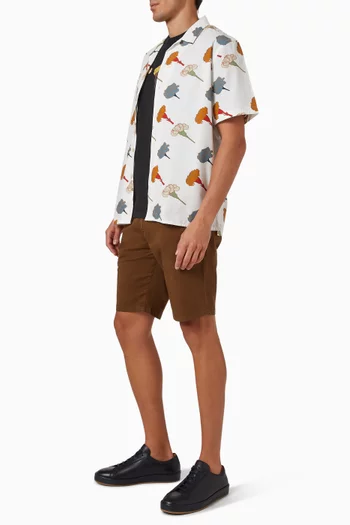 قميص  بطبعة زهور القرنفل قطن