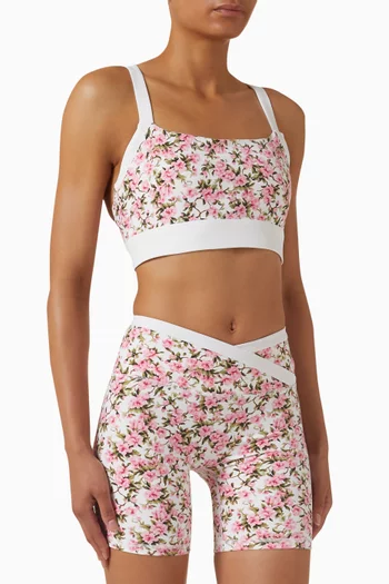 بلوزة لكس بالانس رياضية قصيرة بشعار الماركة