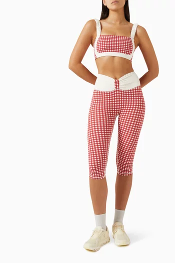 بلوزة لكس بالانس رياضية قصيرة بكشكش