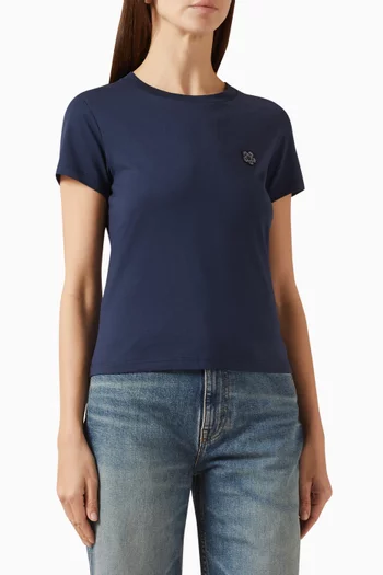 تي شيرت بزهرة بوكي قطن جيرسيه