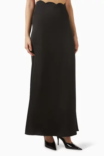 Maxi Skirt in Satin-silk