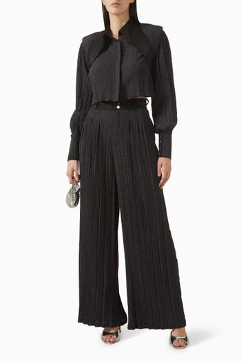 Pleated Shirt in Linen