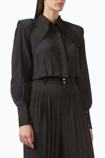 Pleated Shirt in Linen