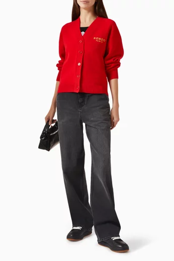 كارديغان بشعار زهرة بوكي صوف