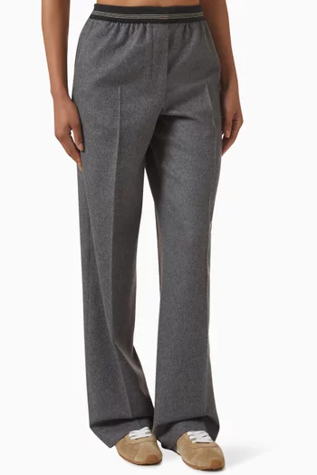 بنطال رياضي بحزام خصر برباط تضييق مخمل