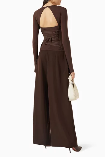 Sweetie Cut-out Top in Cotton Blend