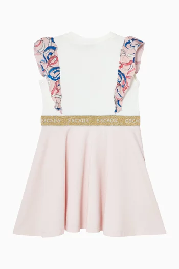 Logo-print Ruffled Dress