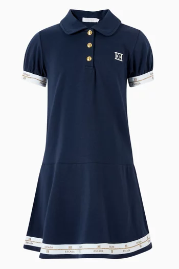 فستان مطرز بشعار الماركة