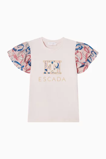 Logo & Abstract-print T-shirt