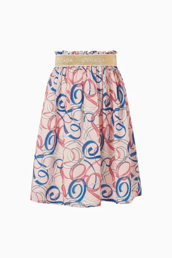 Logo Abstract-print Skirt